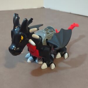 2004 Lego Duplo Black Red White Dragon Castle Black Dragon Set 4784 Articulate